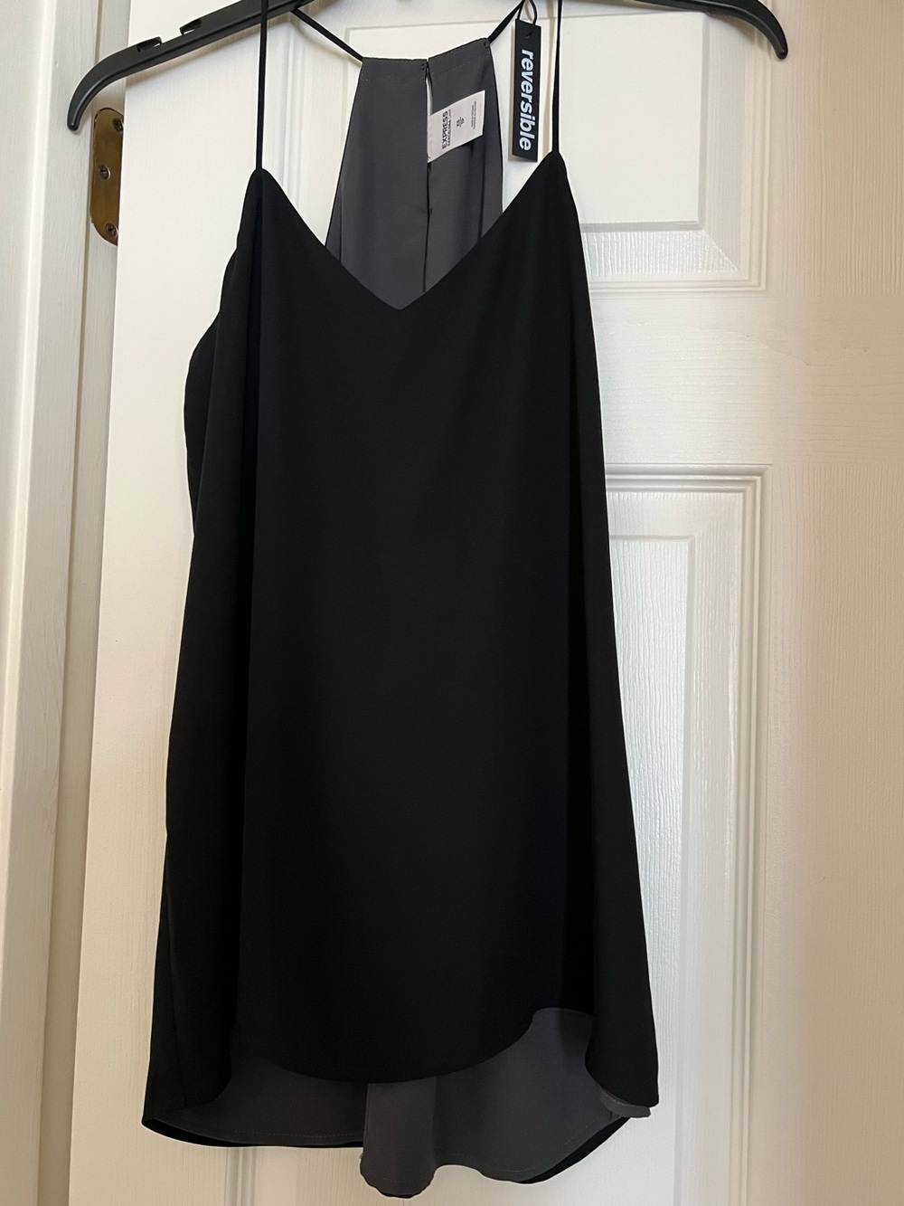 Express Black Reversible Spaghetti Strap Cami